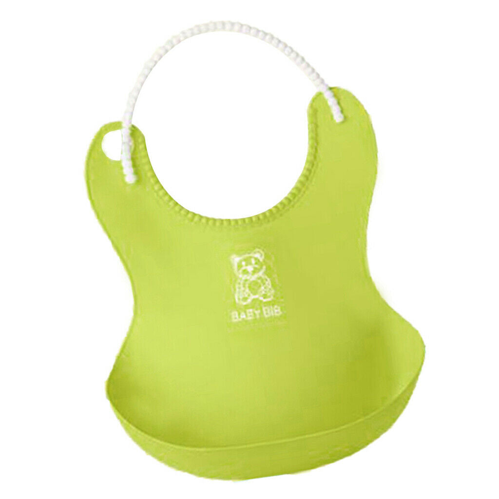 2 Pack Waterproof Silicone Baby Bibs for Babies & Toddlers Soft, Unisex,