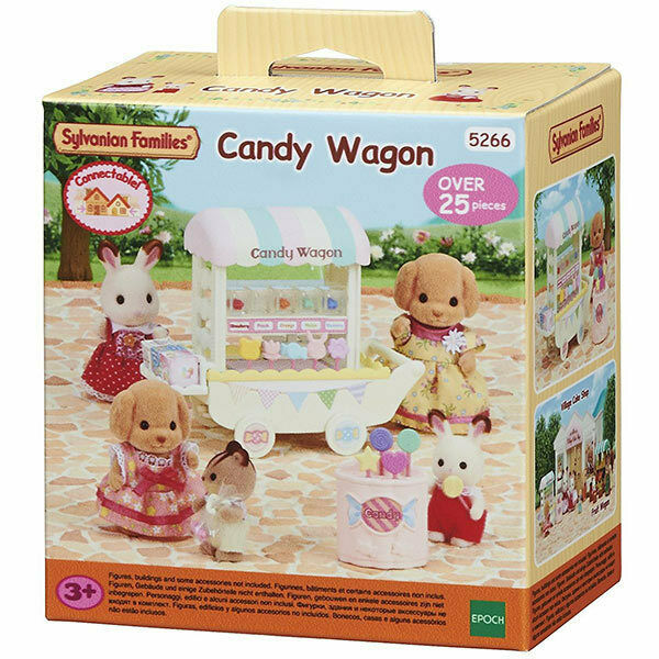 New! 5266 Sylvanian Families Candy Wagon Set inc Over 30 Pieces Girls Age 3yrs+