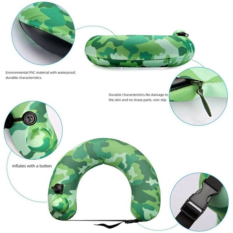 4X(Swim Belt Inflatable Swim  Portable Swim Trainer Pool Float Travel Neck K4N4)