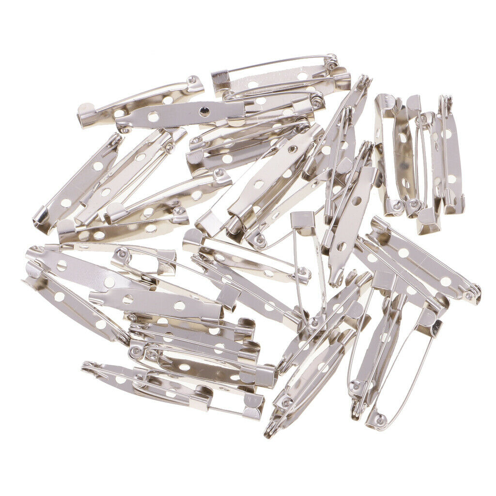 200 Pieces Metal Bar Pins Brooches for Jewelry Making Crafts Findings 2cm