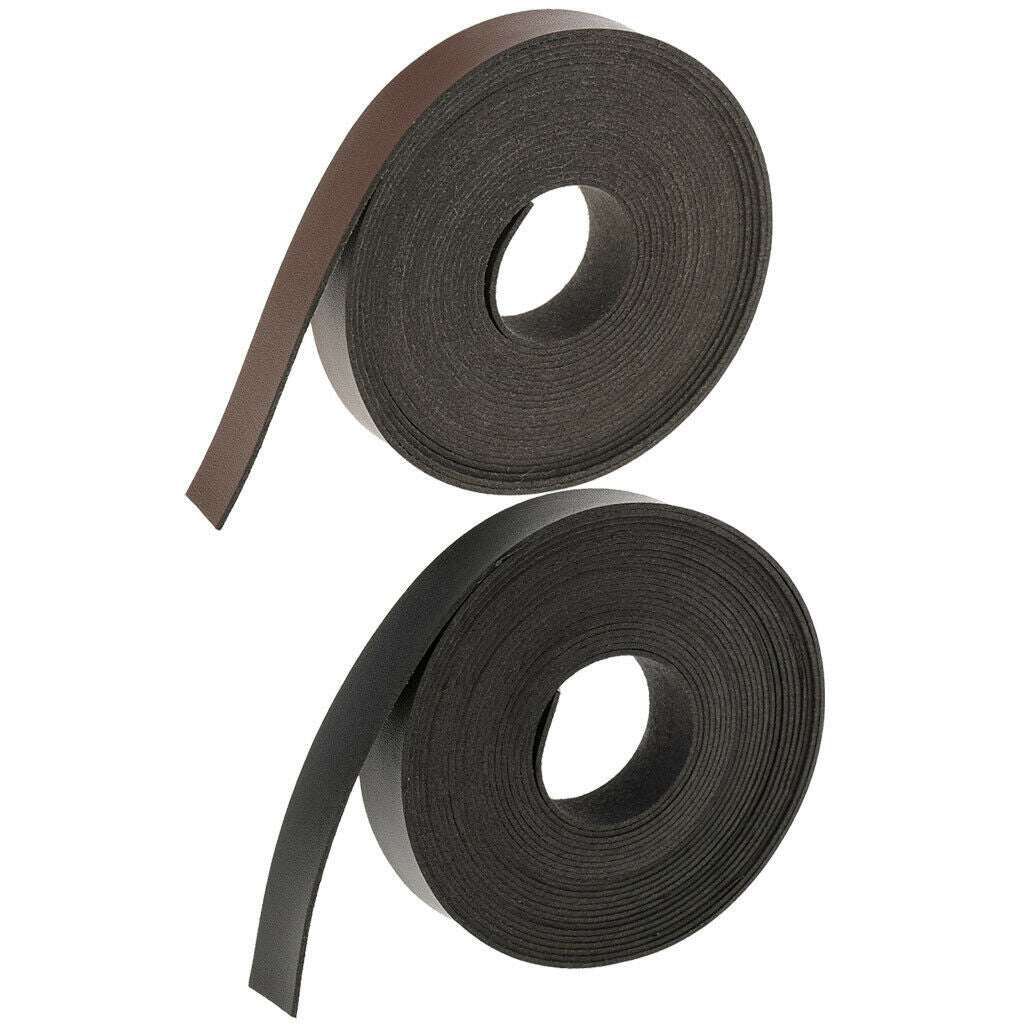 2pcs 5 Meters DIY Leather Straps Strips for Leather Crafts 2cm