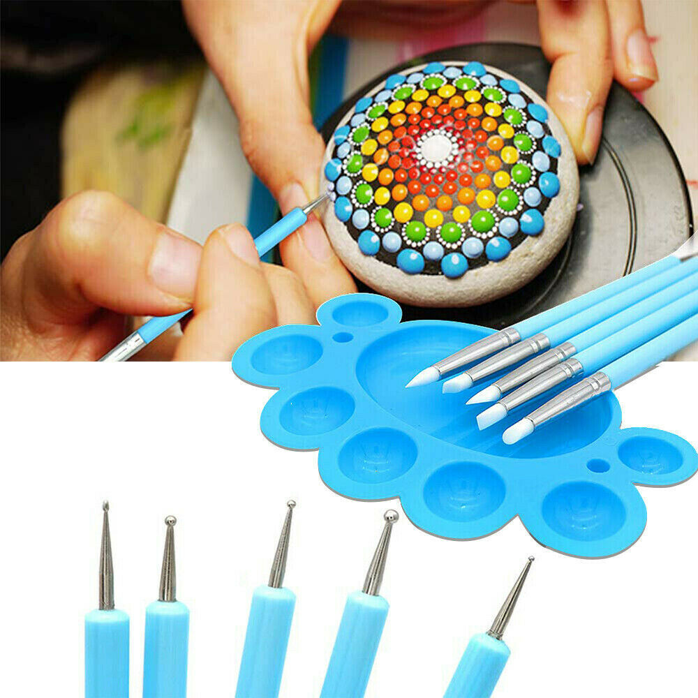 35pcs/Set Mandala Dotting Tools Rock Painting Kits Dot Art Pen Paint Stencil
