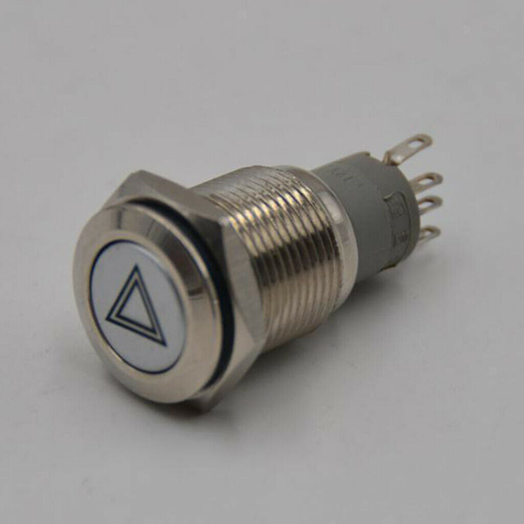 Push Button Switch Red LED Light Momentary