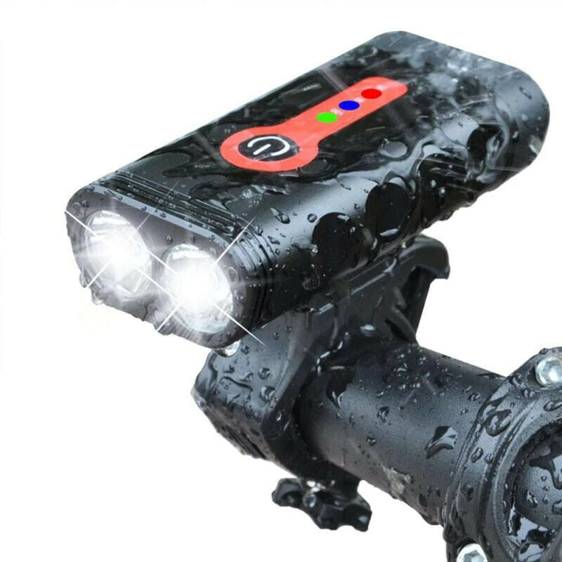 Y10 Bicycle Light USB Charging All-in-one Mountain Waterproof 2 LED Bike Light