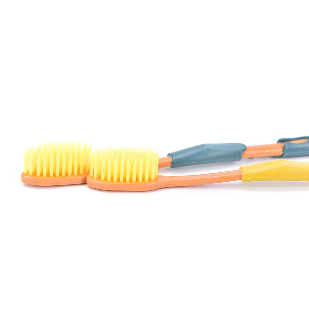 4 Pcs Double Soft Bamboo Charcoal Nano Brush Home Oral Care Toothbrushes .l8