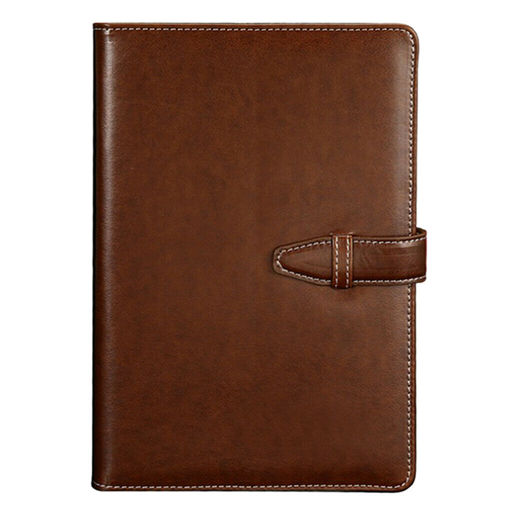 Leather Notebook Bound Work Diary Book Travel Pocket Planner Student Coffee