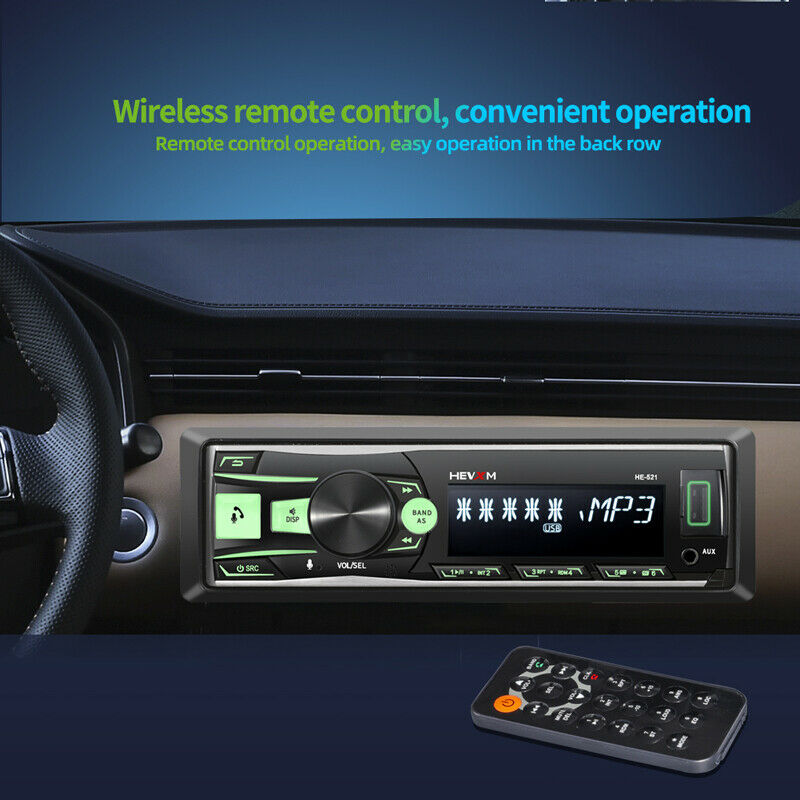 Car Stereo Audio Bluetooth FM Aux Input Receiver USB Reader MP3 Radio Player Kit
