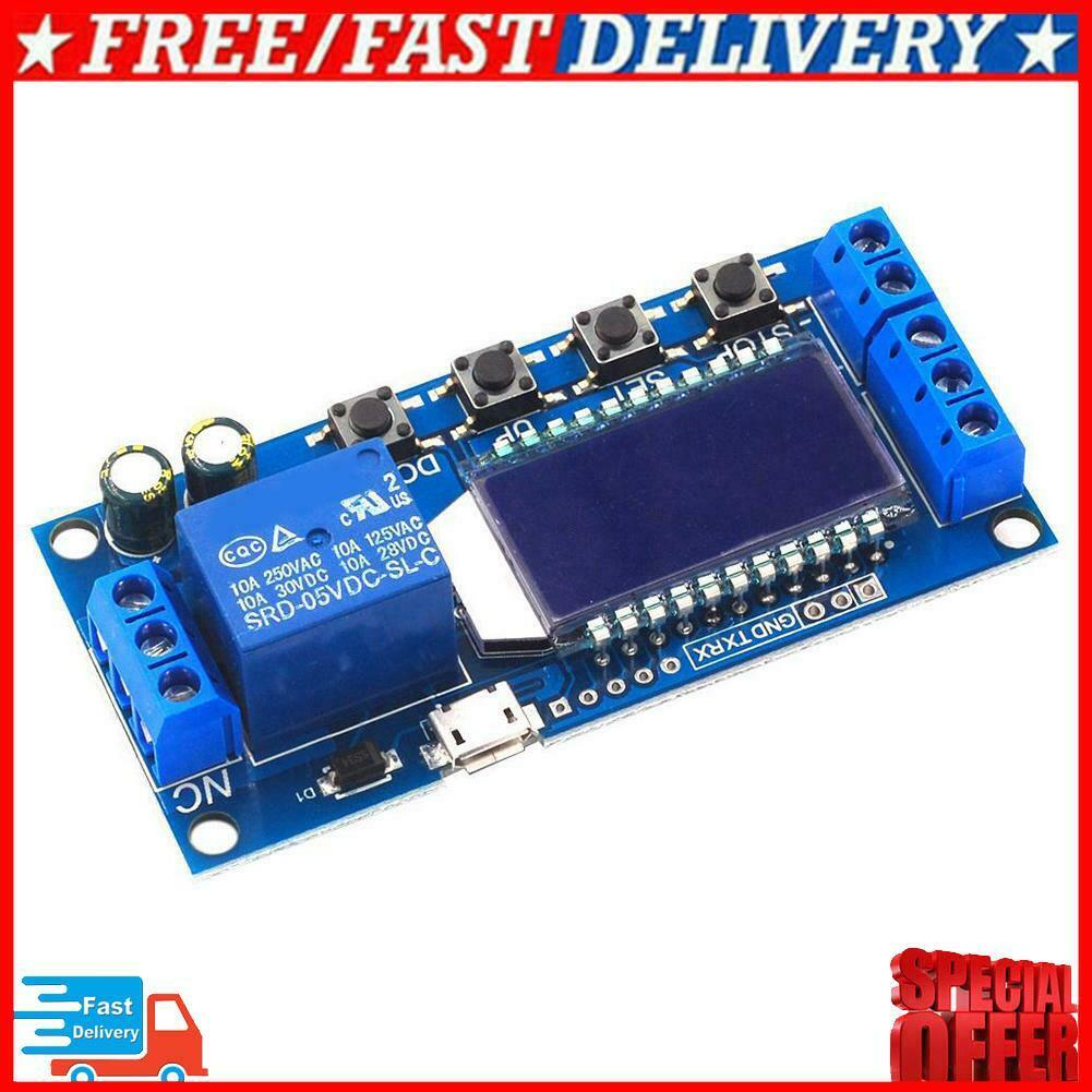 1-CH Digital Time Delay Relay Trigger Cycle Timer Switch Board Micro USB 5V