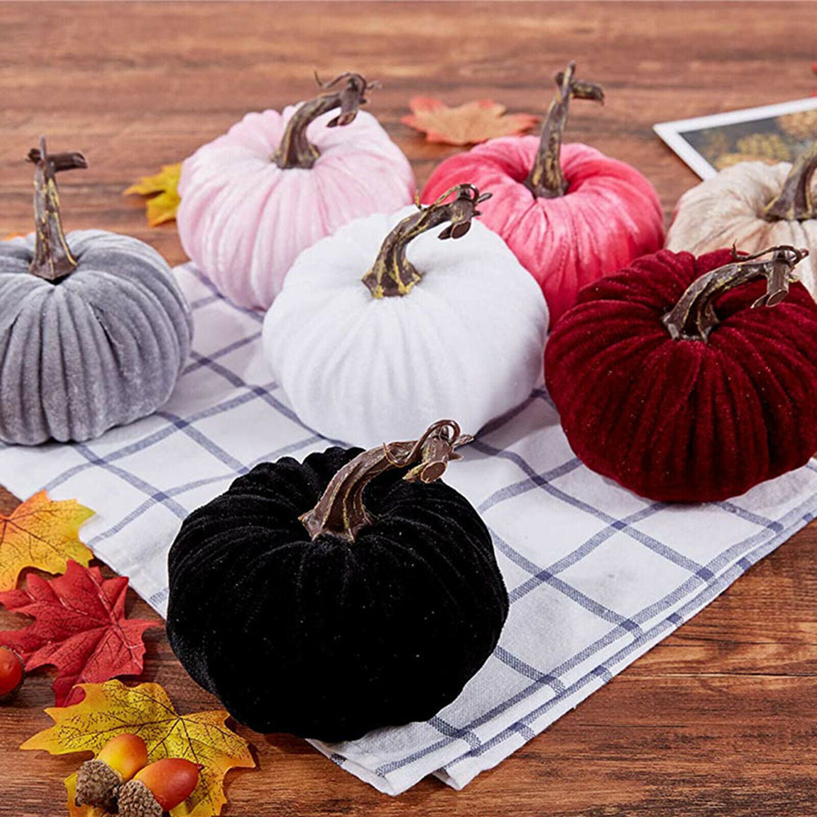 Pumpkin Decoration Artificial DIY Halloween Props Pack of 6 Handmade Home