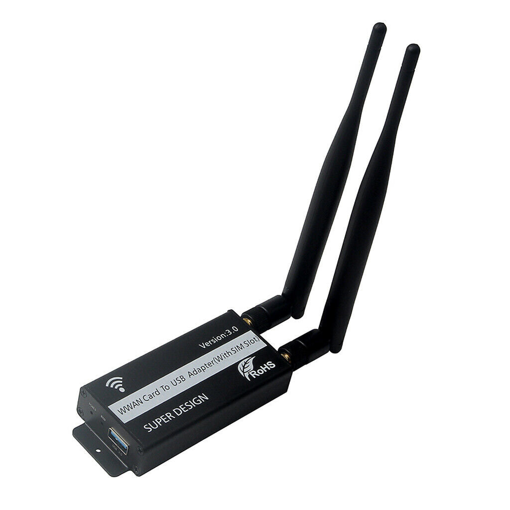 Wireless WWAN to USB 3.0 Riser SIM Card Slot LTE 3G/4G Module Adapter