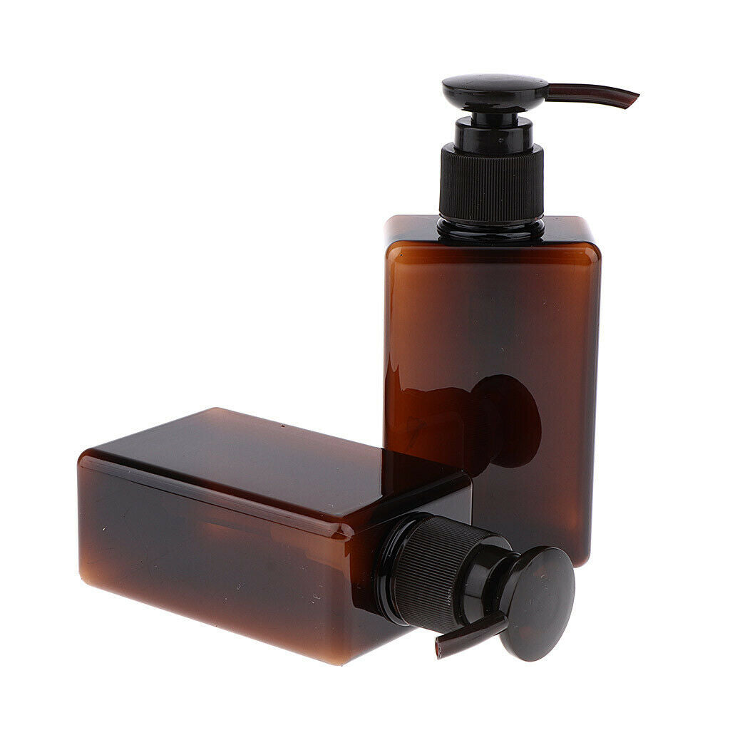 4 Pieces 150ml PET Empty Press Pump Bottle Travel Containers for Emulsion