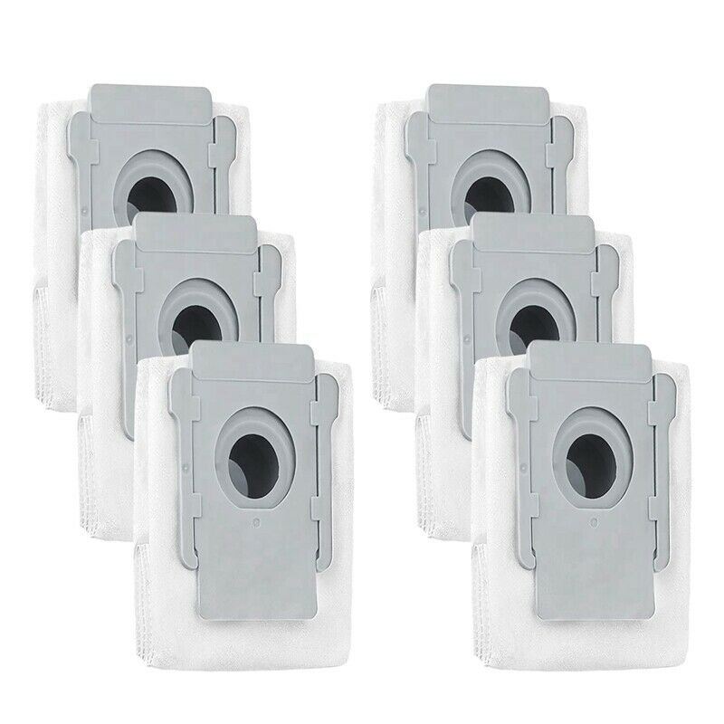 6 Pack Vacuum Bags For Irobot Roomba I7 I7+/I7 Plus E5 E6 Clean Base Dirt DispU2