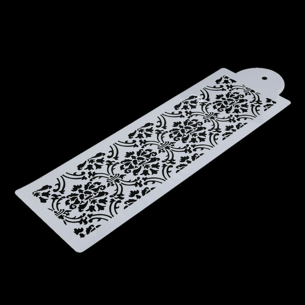 1pc Template Mold Baking Tool Lace Cake Cupcake Cookie Stencil Decor @