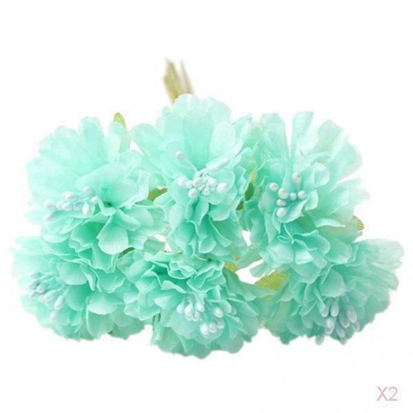 Home Decor Green Cherry Blossom Silk Flowers Bouquet