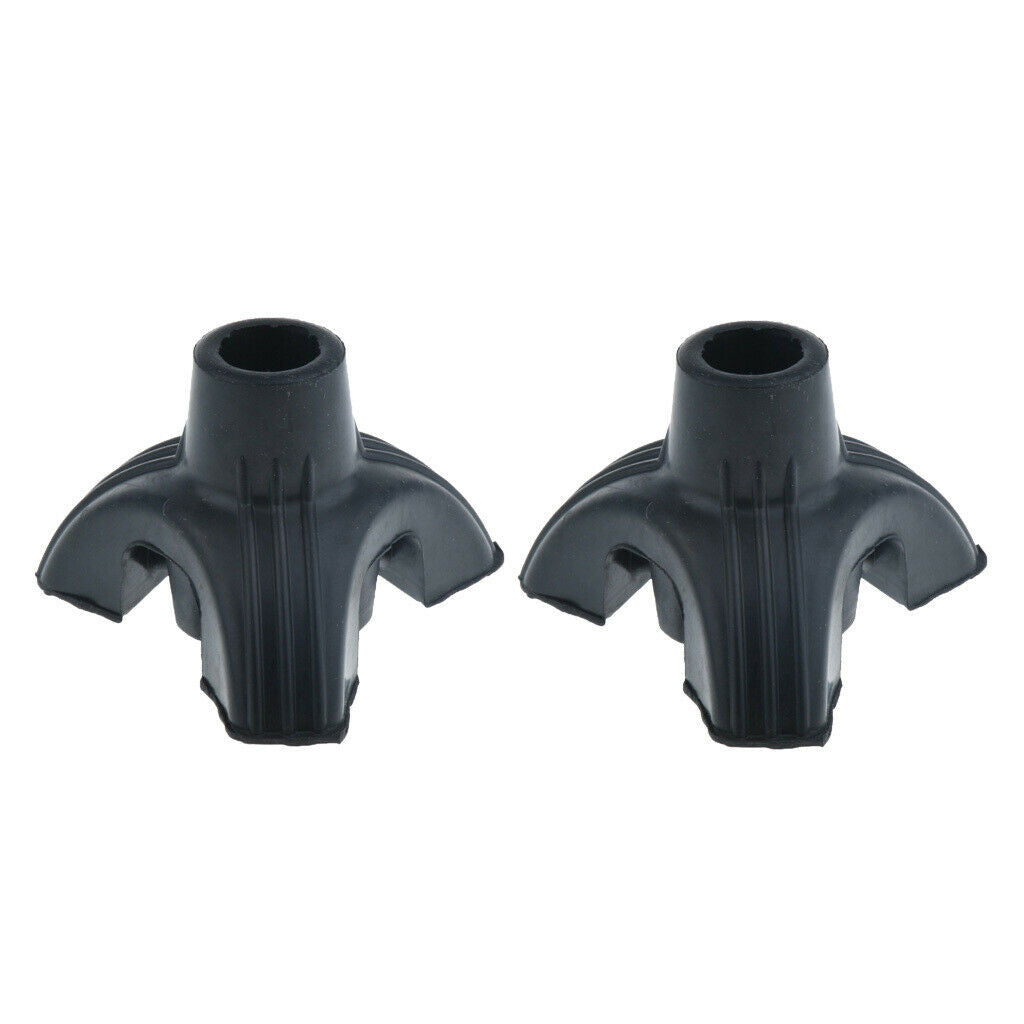 2pcs Tripod Rubber Replacement Tip For Cane Walking Stick Crutches 19mm
