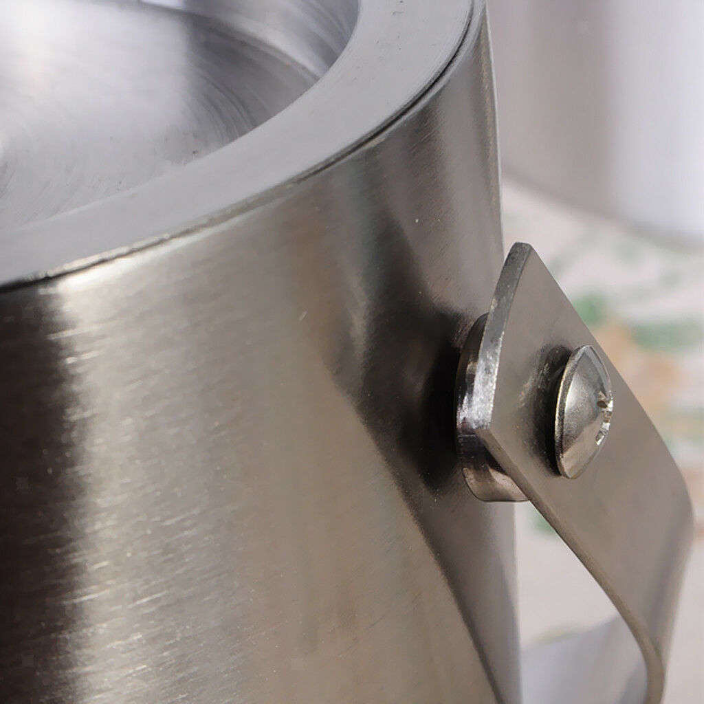 3L Double Walled Stainless Steel Ice Bucket Wine Drink Cooler with Tong
