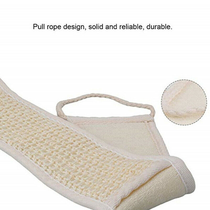 Long Back Towel Rubbing Bath Brush Double Sided Exfoliating Scrubber Skin.l8