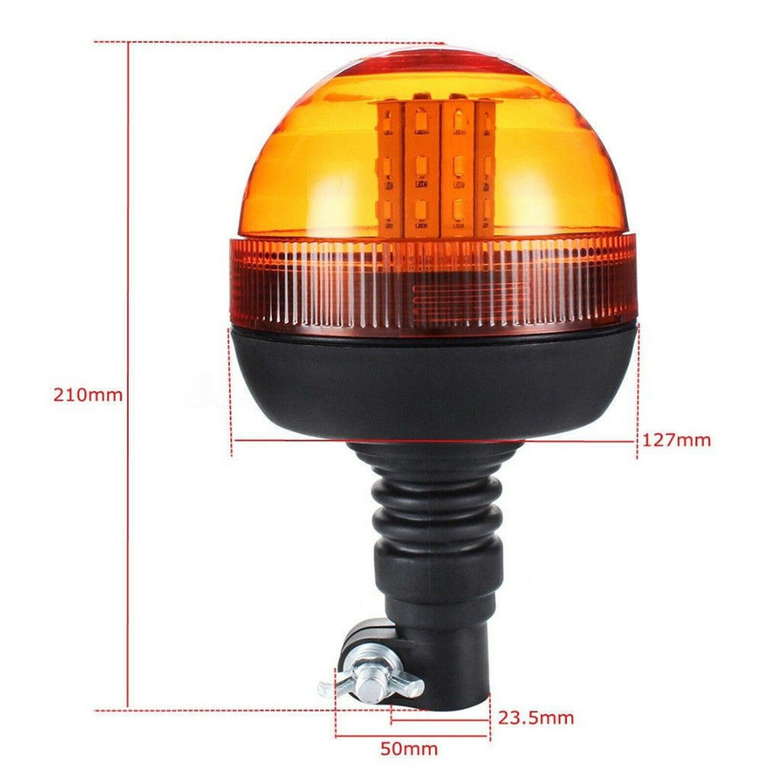 Amber Warning Light for Car Truck Roof Forklift UTV Bus Golf Carts Bar