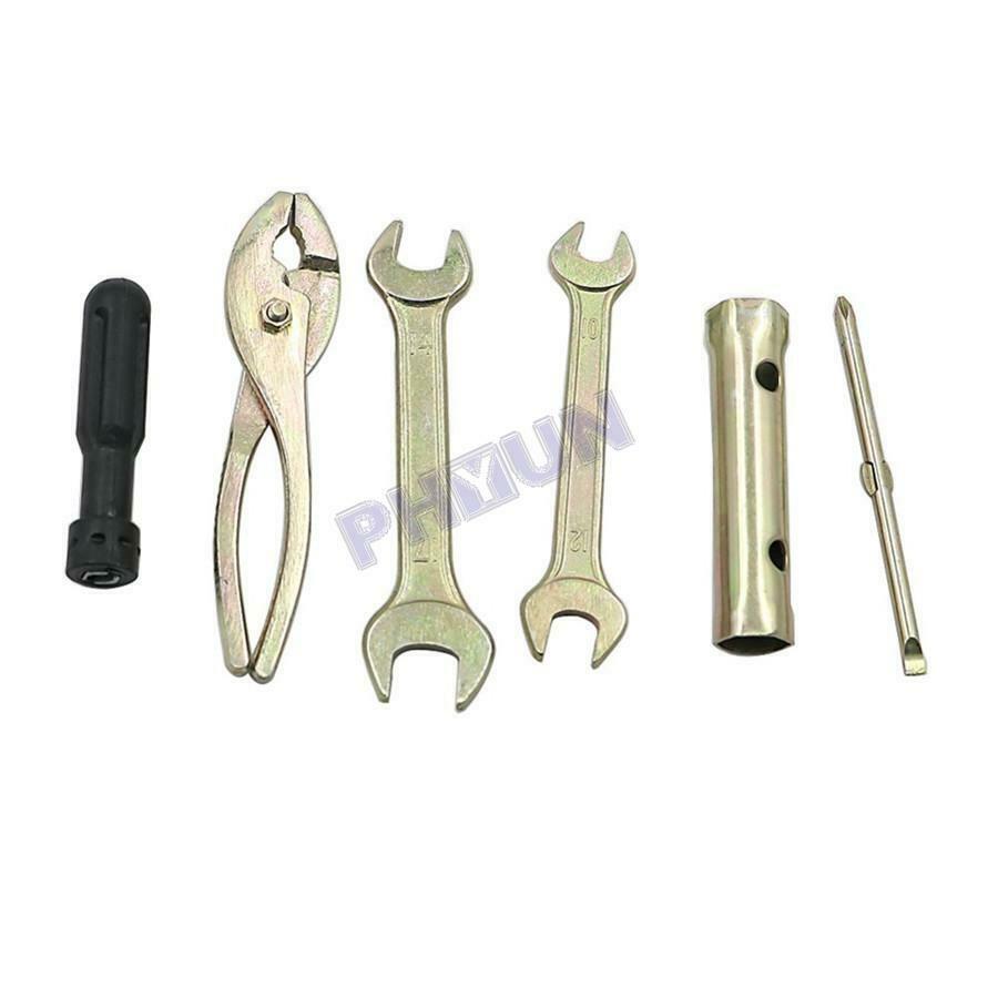 12x Motorcycle Spark Plug Spanner Wrench Socket Tool Universal Repair Tool Kit