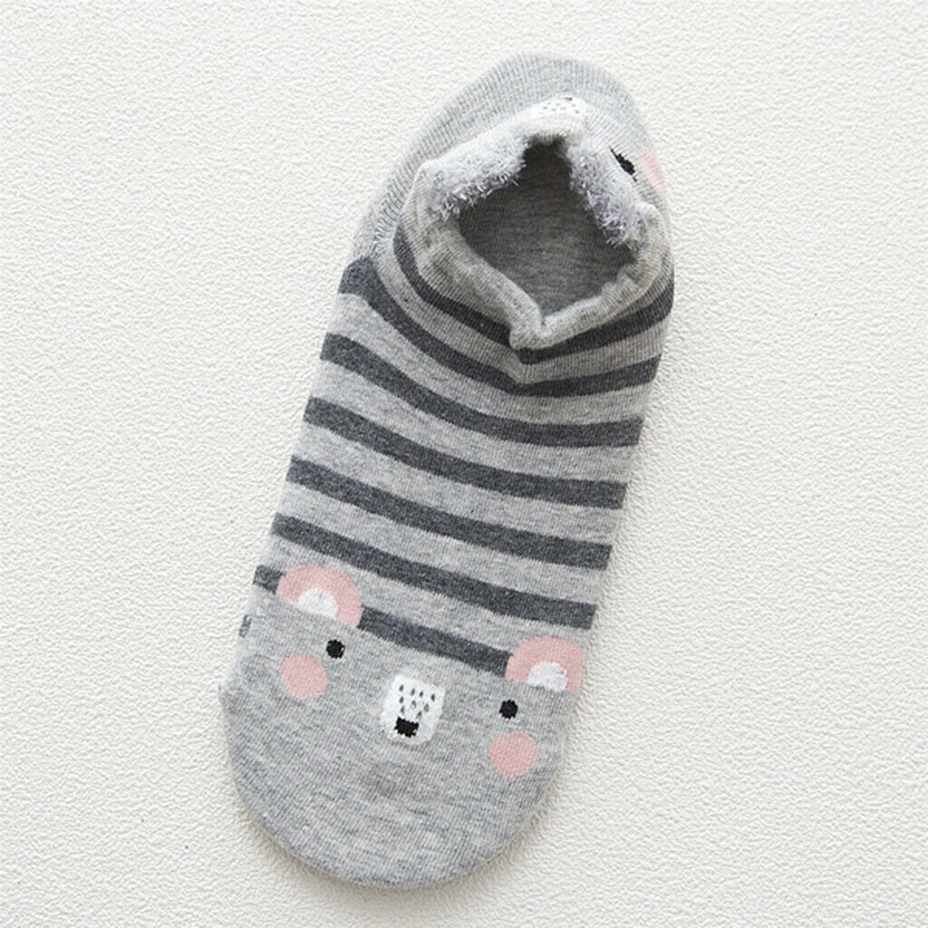 1Pair Girls Cotton Nonslip Boat Socks Summer Spring Low Ankle A,Boat Socks