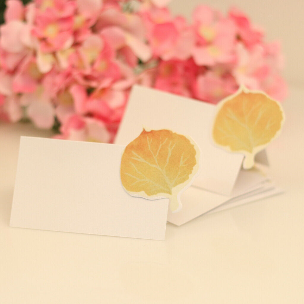 10pcs Blank Maple Place Cards Table Markers Wedding Birthday Party Decor