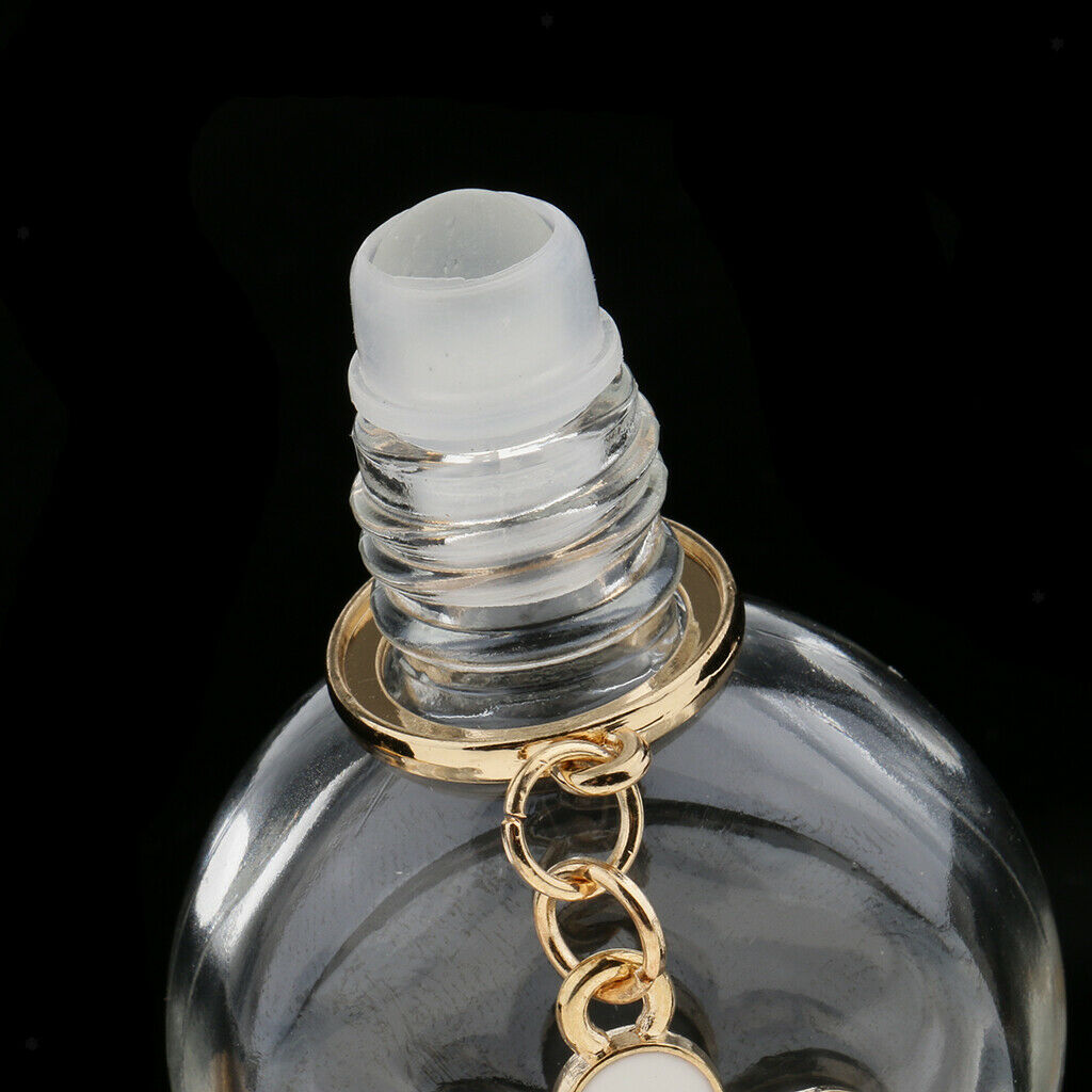 Clear Perfume Roller Bottles Travel Mini Round Deodorants Aromatherapy Vials