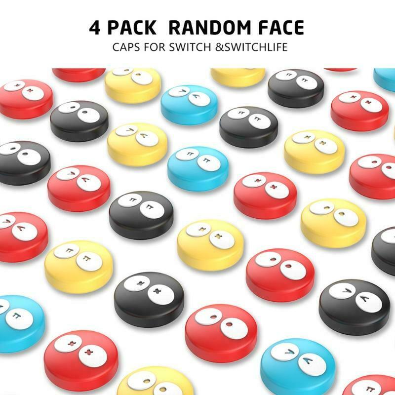 Smiley Thumb Stick Grip Cap Joystick Cover For Nintend Switch Lite NS Joy-con