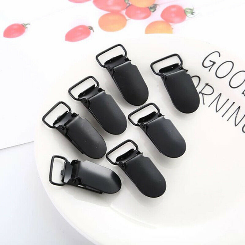 10pcs Metal Black Baby Duckbill Buckle 5 Piece/Lot Child Pacifier Frame  MLDFAU