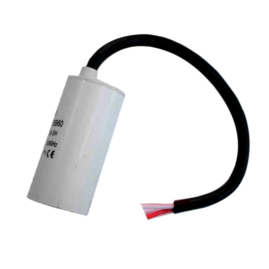 450V 4uf Motor Drive Capacitor Capacitance CBB60 for Washing Machine White