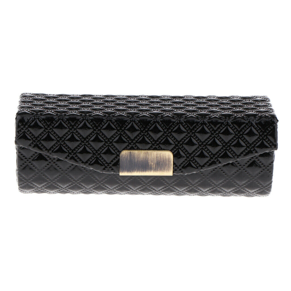 2x Premium Ladies Girls PU Leather Lipstick Case Single Lip Stick Gloss Holder