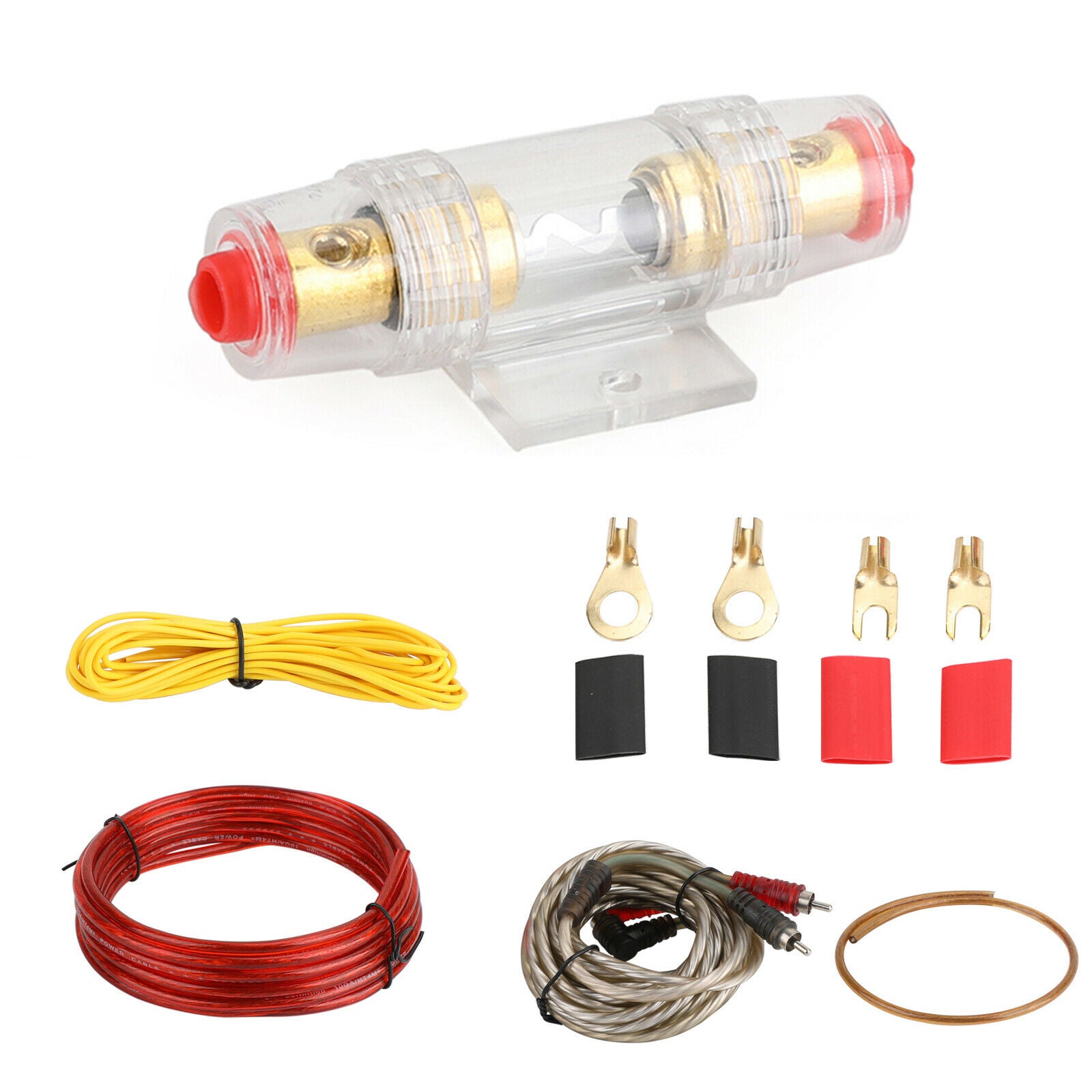 10 GAUGE 1500W Cable Car Amplifier MJ-8 Audio RCA Sub Subwoofer Wiring Wire CN