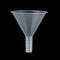50ml 50mm Mouth Diameter Laboratory Clear White Plastic Filter Funnel