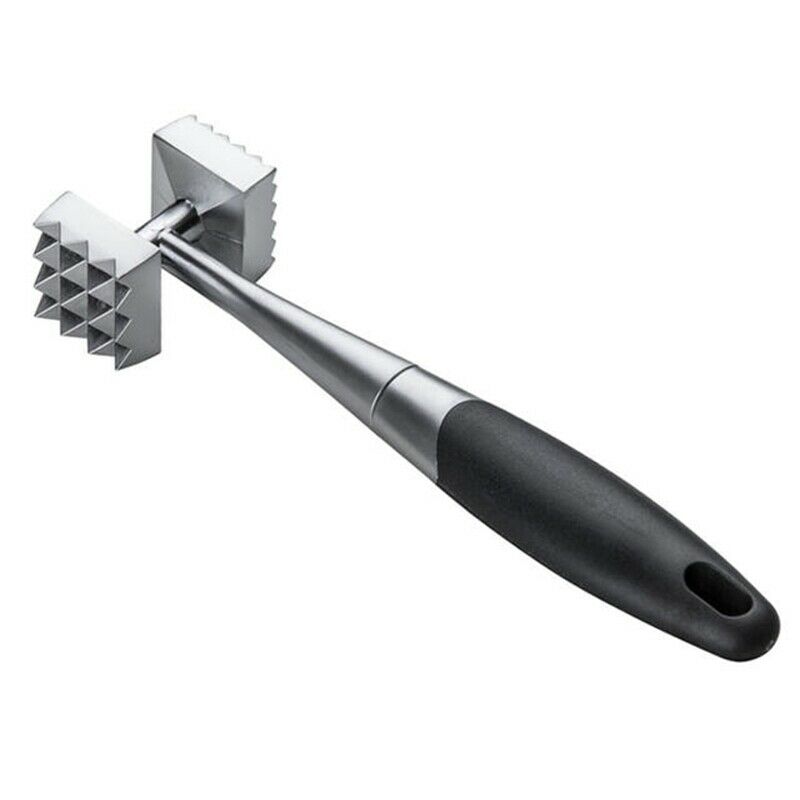 Stainless Steel Zinc Alloy Meat Hammer Household Double Side Meat Hammer KitW5T7