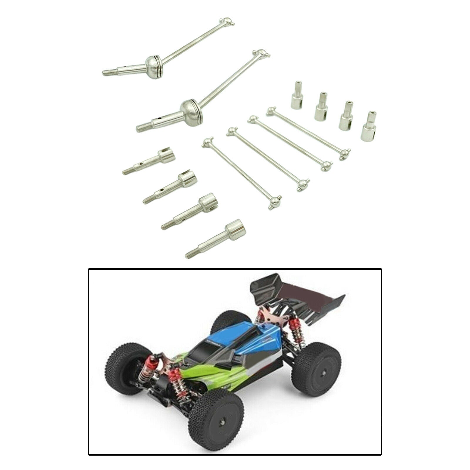 Metal Front Drive Shaft Dogbone Parts for WLtoys 144001 1/14 RC Car Buggy