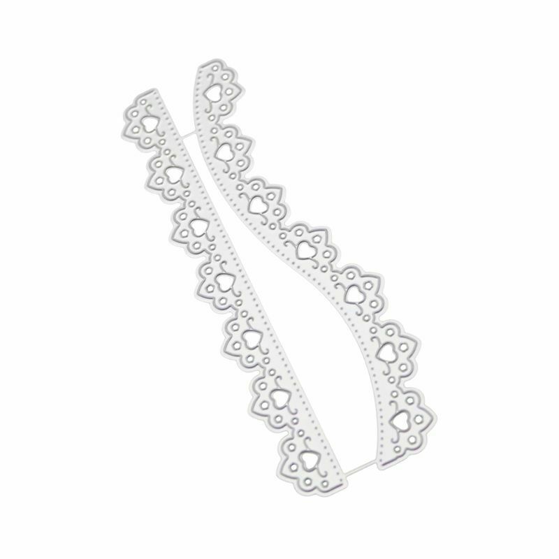 2pcs Lace DIY Cutting Dies Stencil Scrapbooking Album Paper Card Embossing Craft