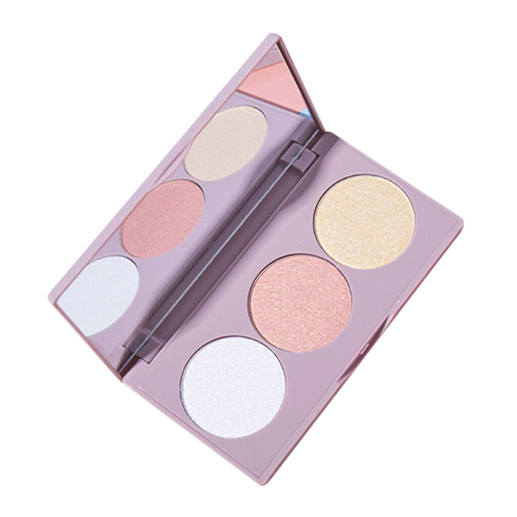 Women Highlight Contour Palette Waterproof Face Shade Shadow Buffing Powder
