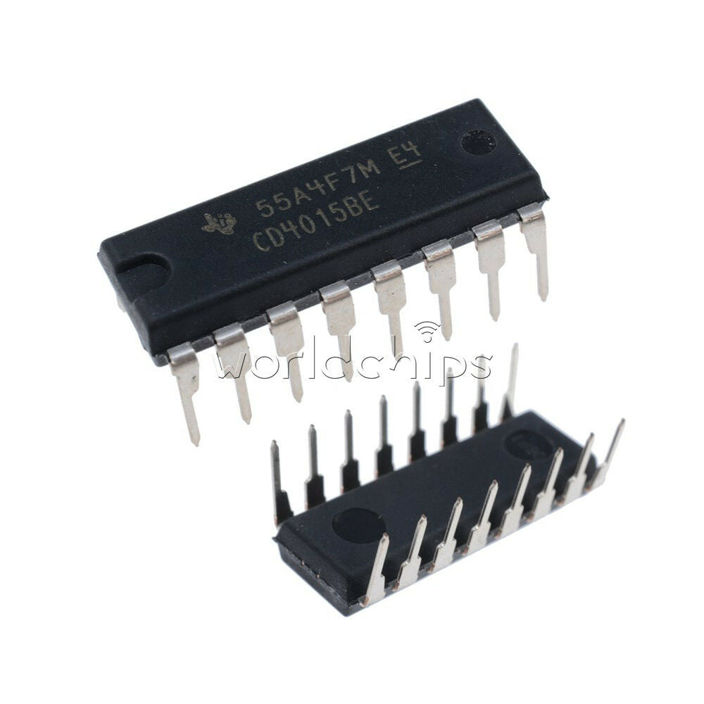 5PCS CD4015BE CD4015 DIP 16 CMOS Dual 4-Stage Static Shift Register