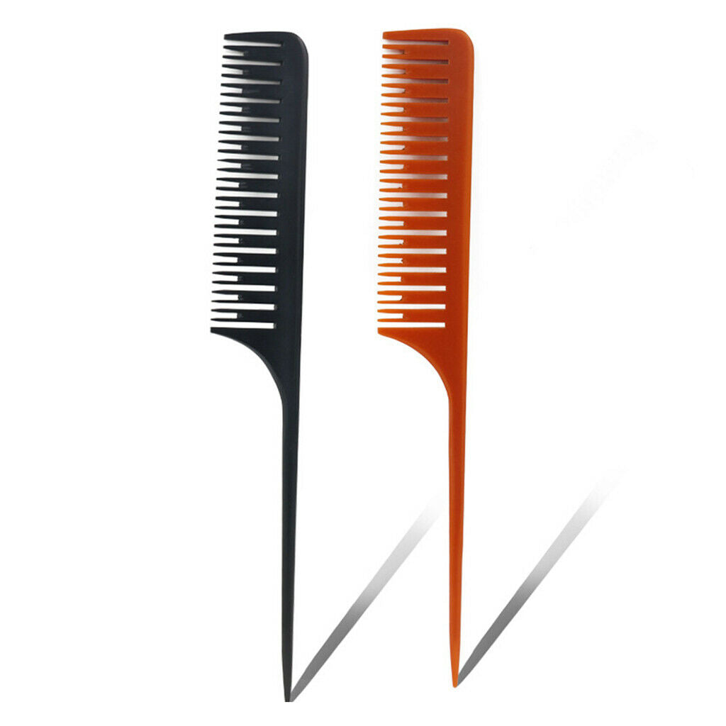 Pink Plastic Reusable Home Hairdressing Shield with Highlight Hair Comb