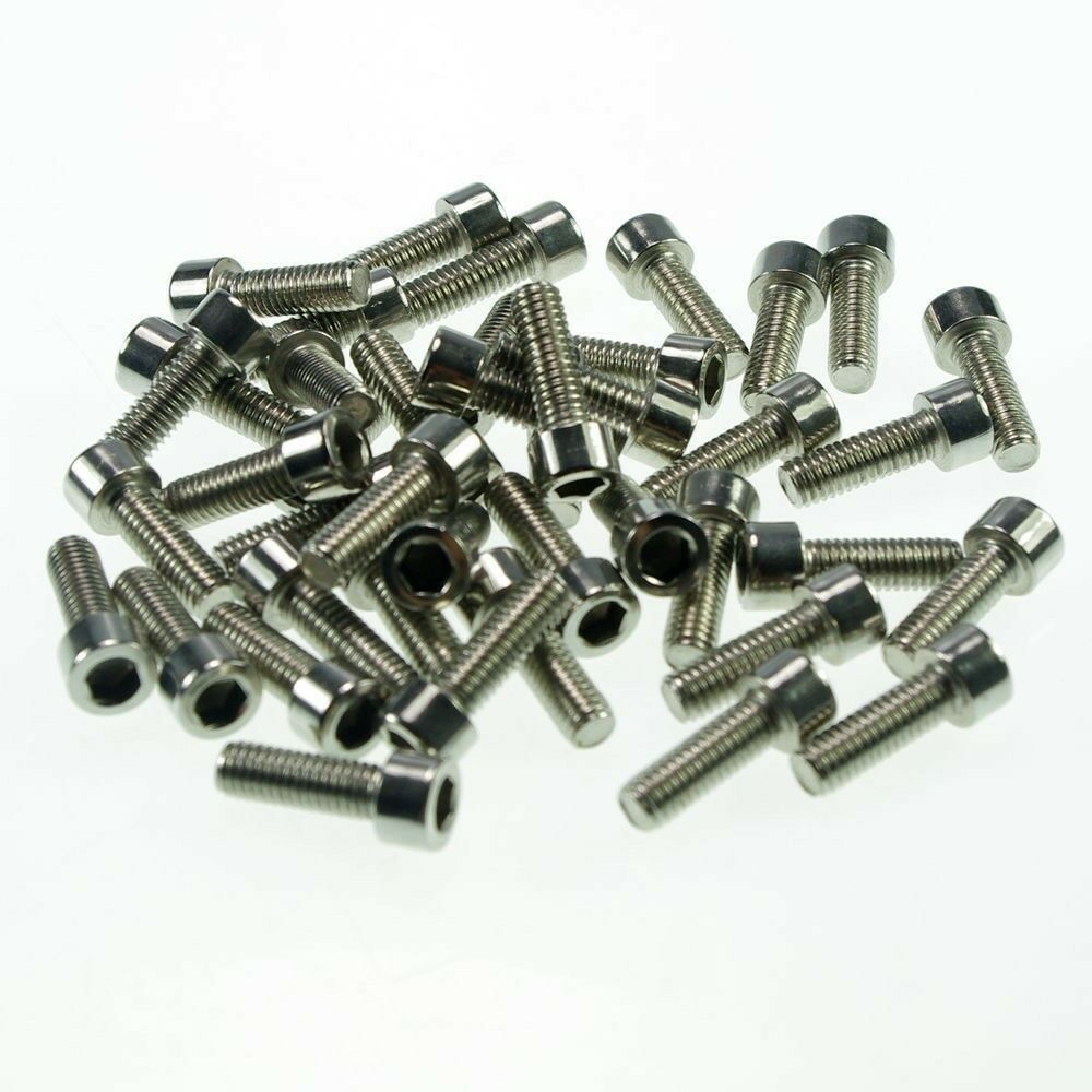 Lot25 Metric Thread M6*100mm Stainless Steel Hex Socket Bolt Screws