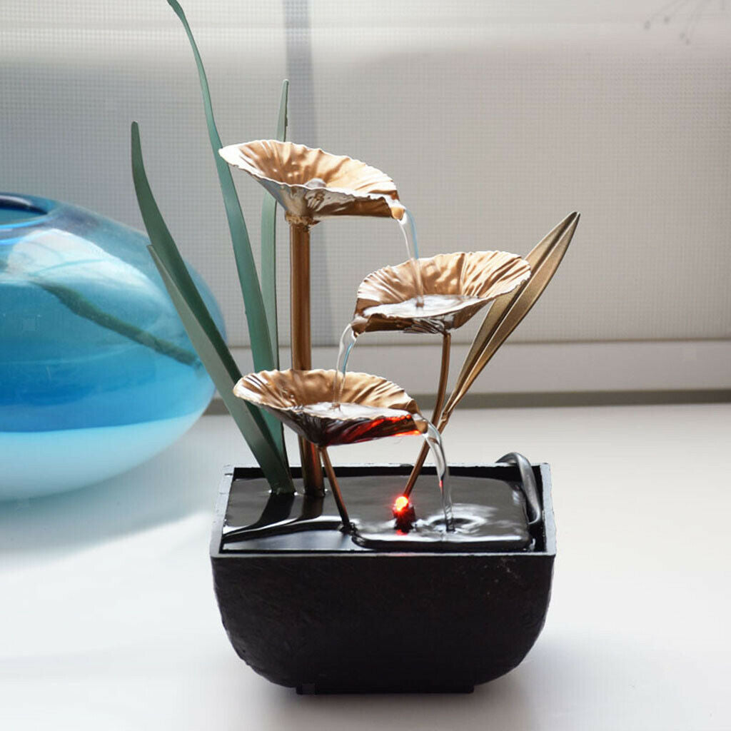 Indoor Fountain Tabletop Water Fountain Fortune Feng Shui Ornaments Landscaping