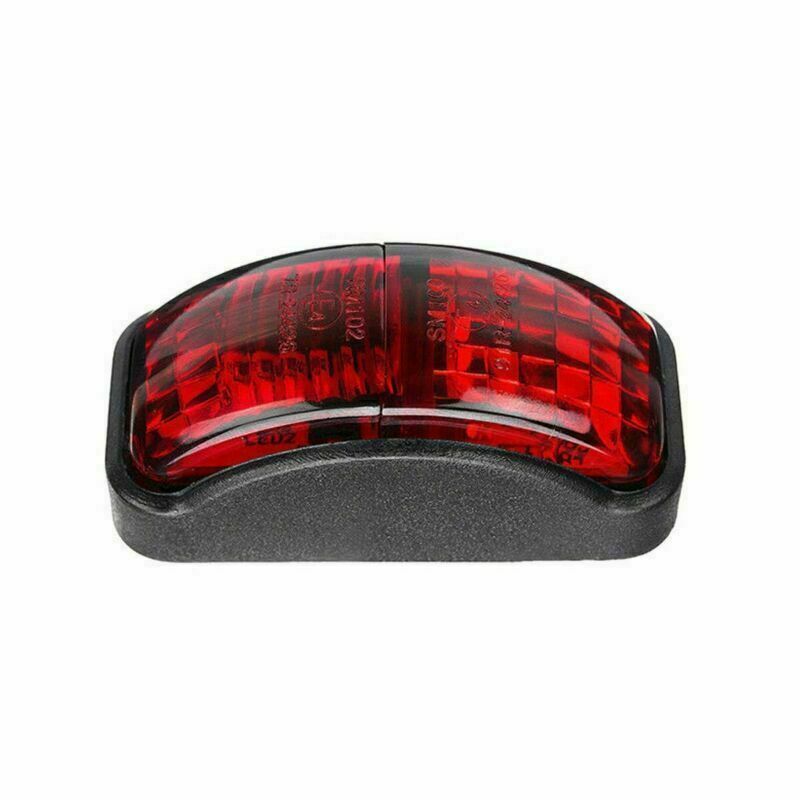 4x Red 2 LED Side Marker Light Blinker for Trailer Truck Boat 12V-24V Waterproof