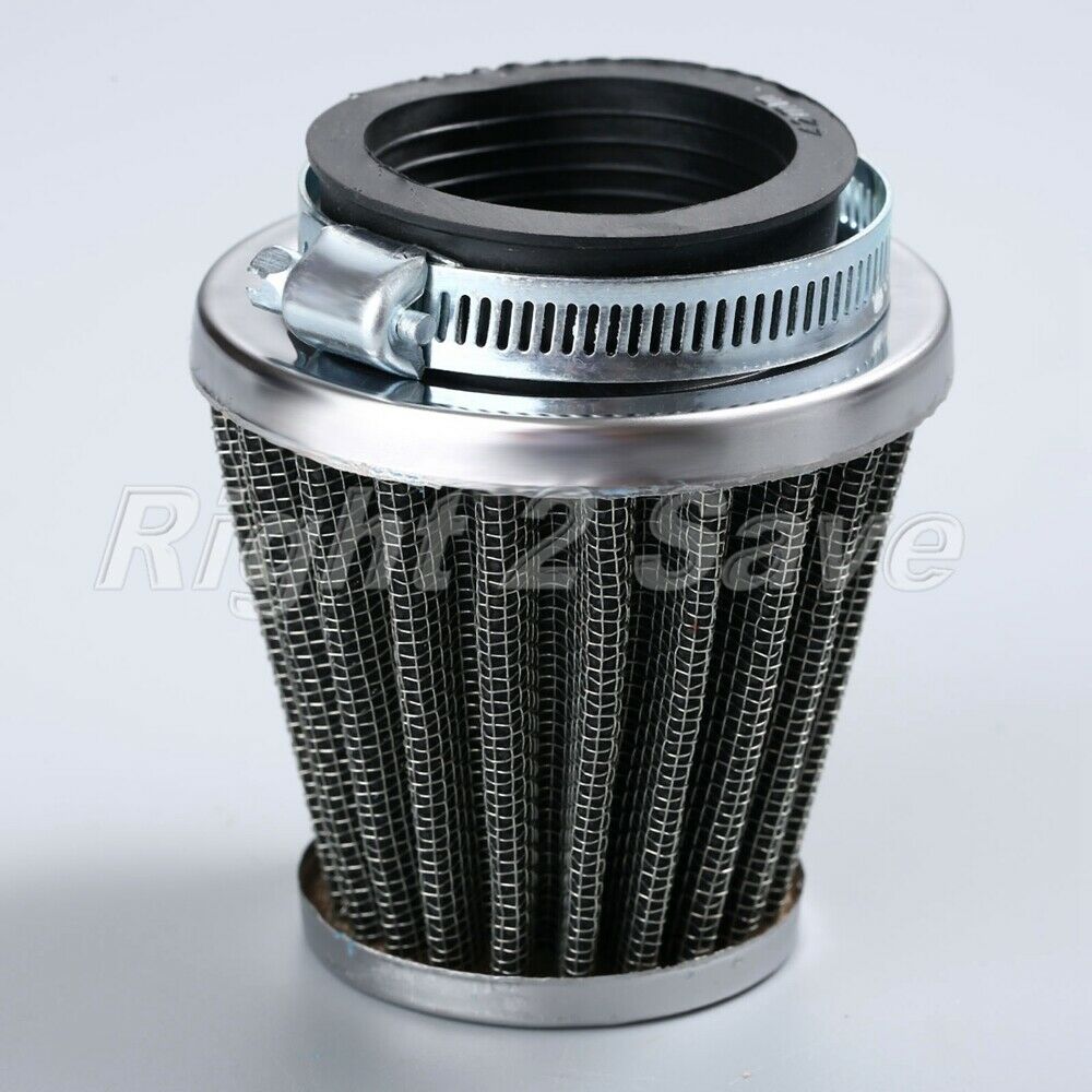 Motorcycle Air Intake Cleaner Filter 42mm Oval Refit Clamp-on Cleaner Filter