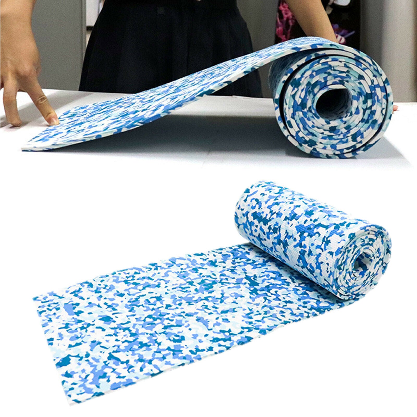Boat Deck Sheet Non-Slip Mat Yacht Marine Flooring Carpet 98x10.2" Blue