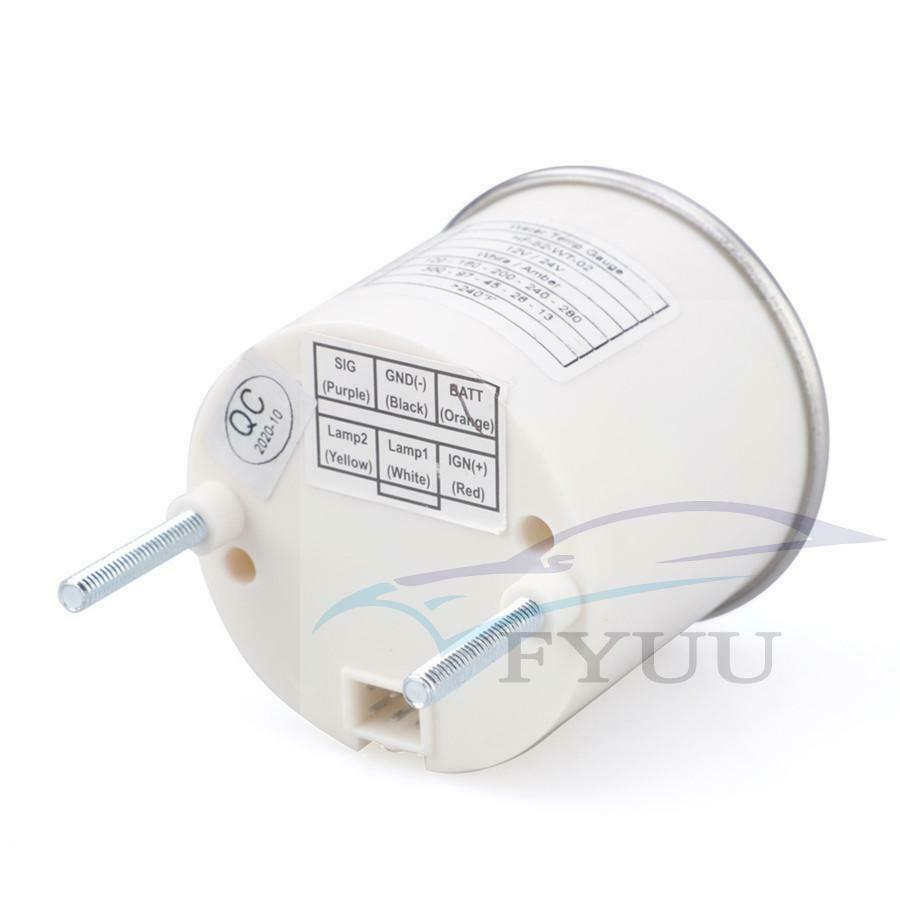 12/24V modified instrument oil pressure gauge 2" 52MM oil pressure gauge 0~10BAR