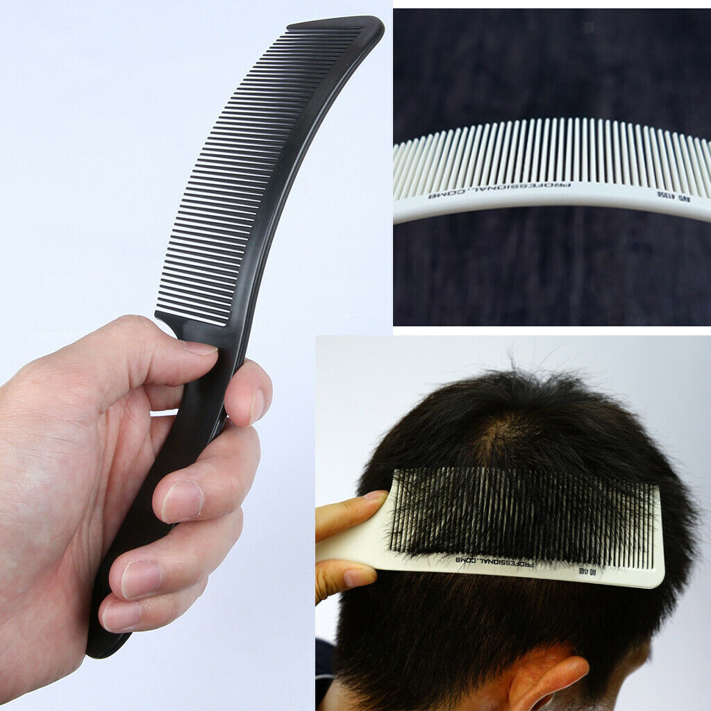 2 Pieces Professional Hair Clipper Cutting Comb Barber Salon Round Top