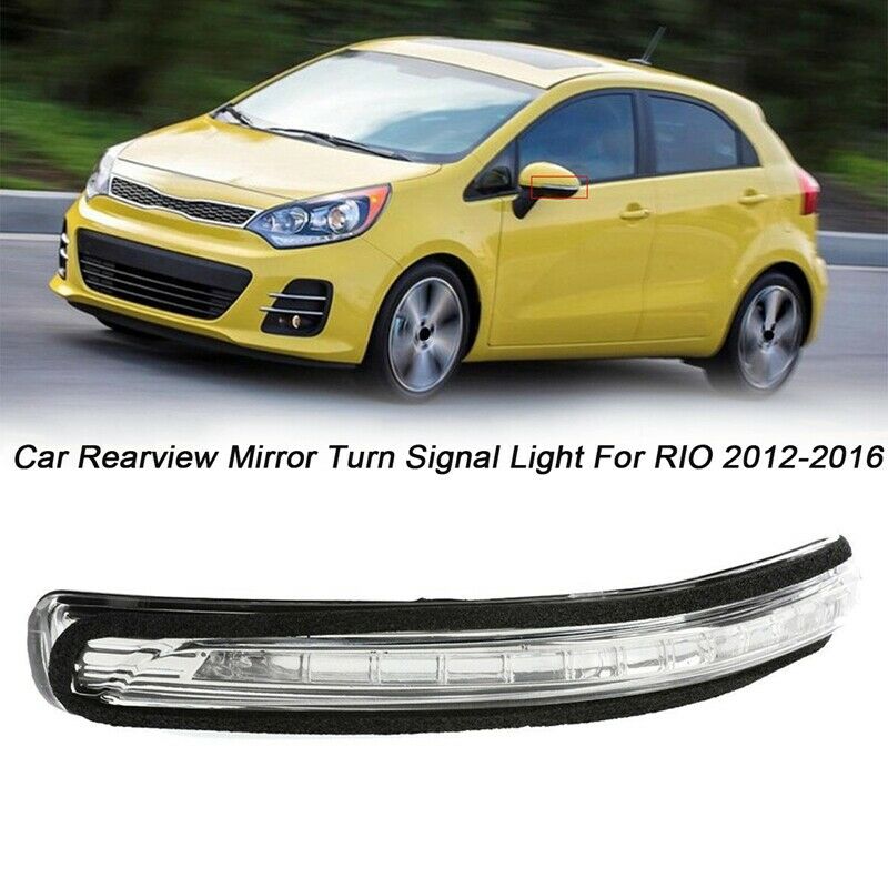 Left Side for KIA Rio 2012-2016 87614-1W000 Rearview Mirror LED Turn Signal LiV3