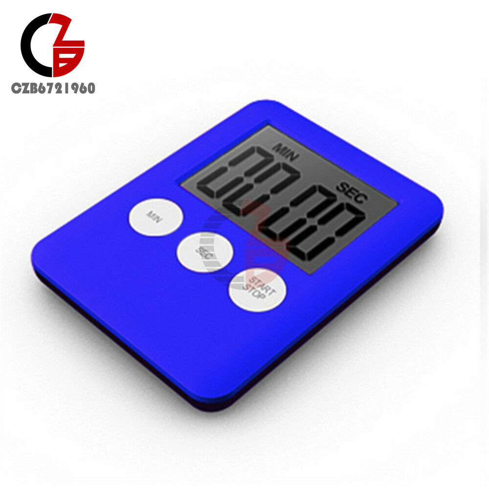 Multicolor Large LCD Digital Kitchen Timer Black Count Down Up Clock Loud Alarm