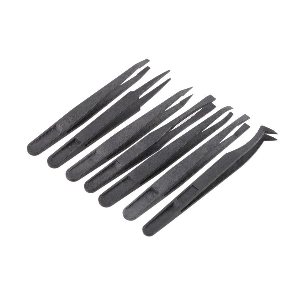 6Pcs/set Anti-static Plastic Tweezers Repairs Tool For Sensitive Componen.l8