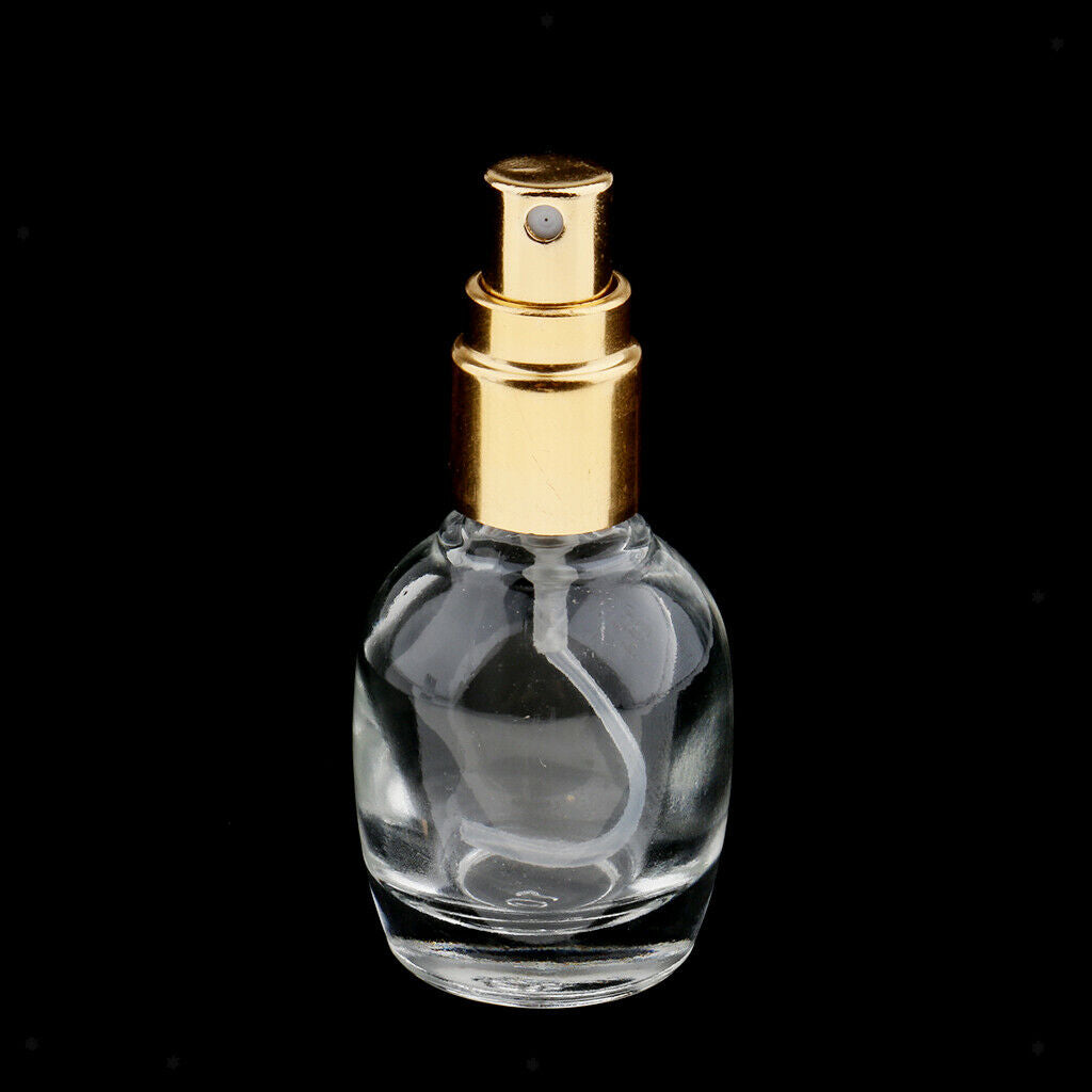 5 Pieces 10 Ml Clear Glass Spray Perfume Bottles, Small Empty Refillable