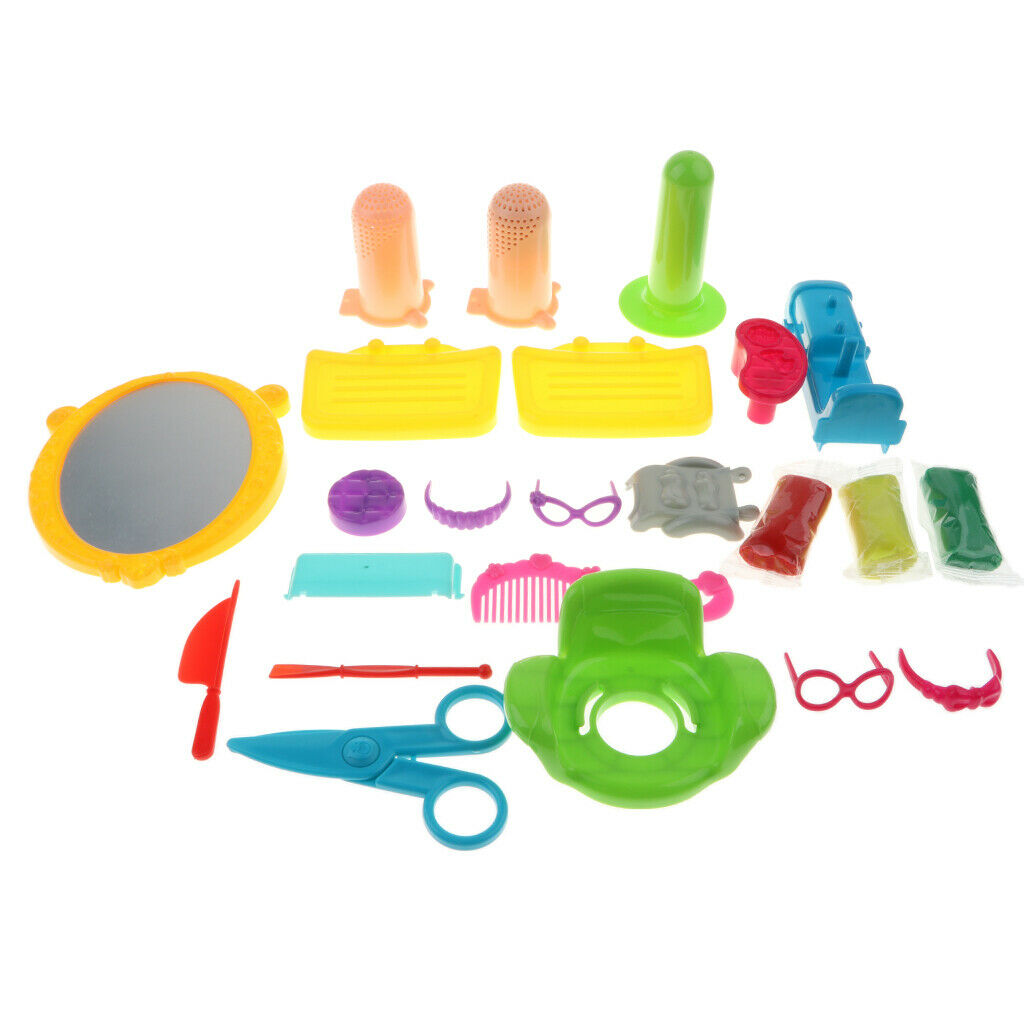 Simulation Barbershop Kit with 27Pcs Other Accessories, Kids Children's Pretend